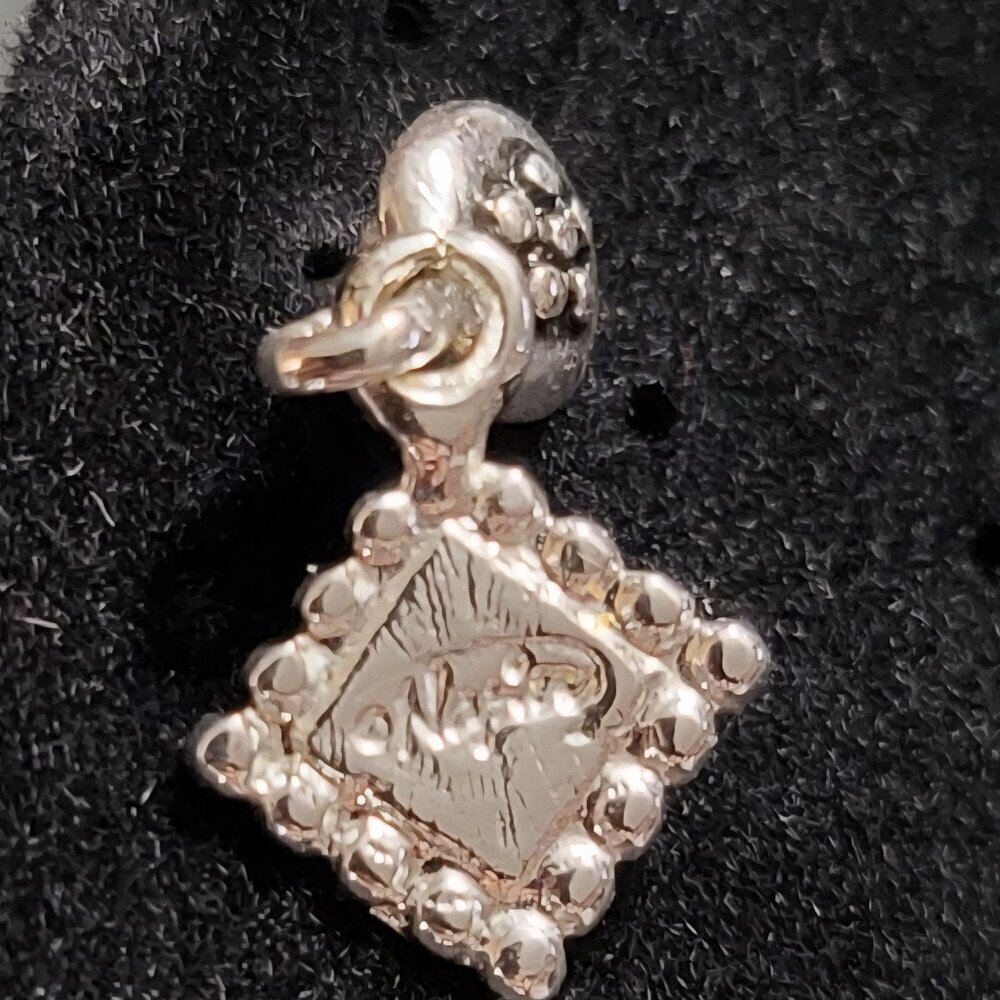 VINTAGE NAPIER SIGNATURE SILVER PLATED DANGLE EARRINGS - Picture 4 of 5